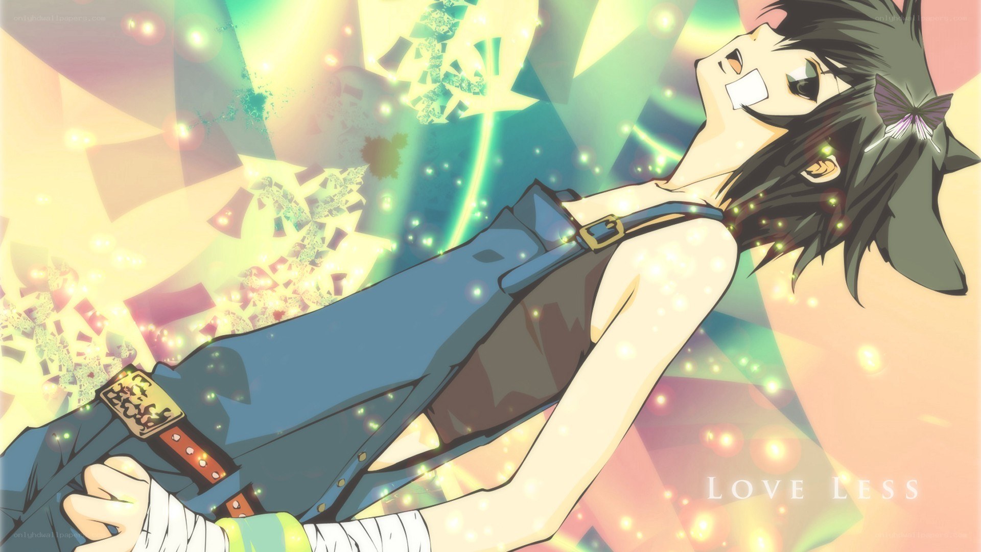 Anime character with bandaged hand