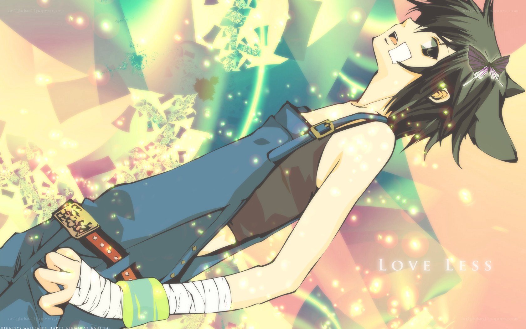 anime character with bandaged hands