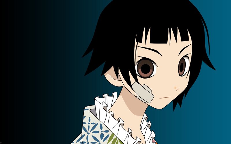 anime character with bandaged mouth