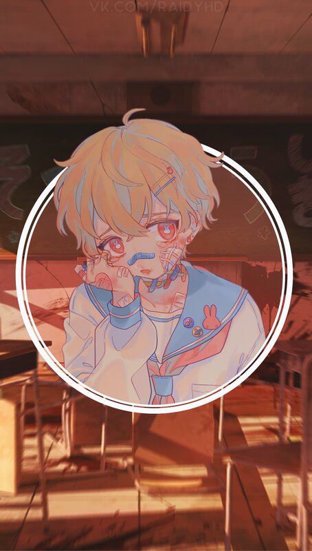 Anime Character with Bandages — Orange