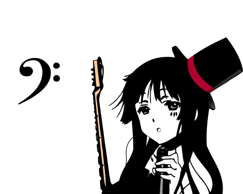 anime character with bass clef