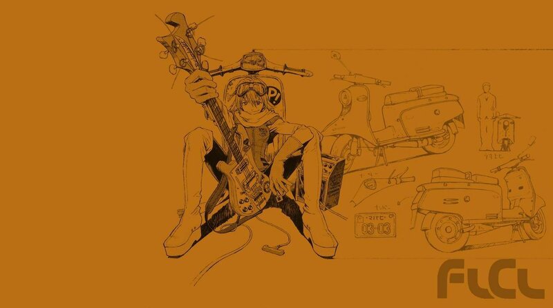 anime character with bass guitar