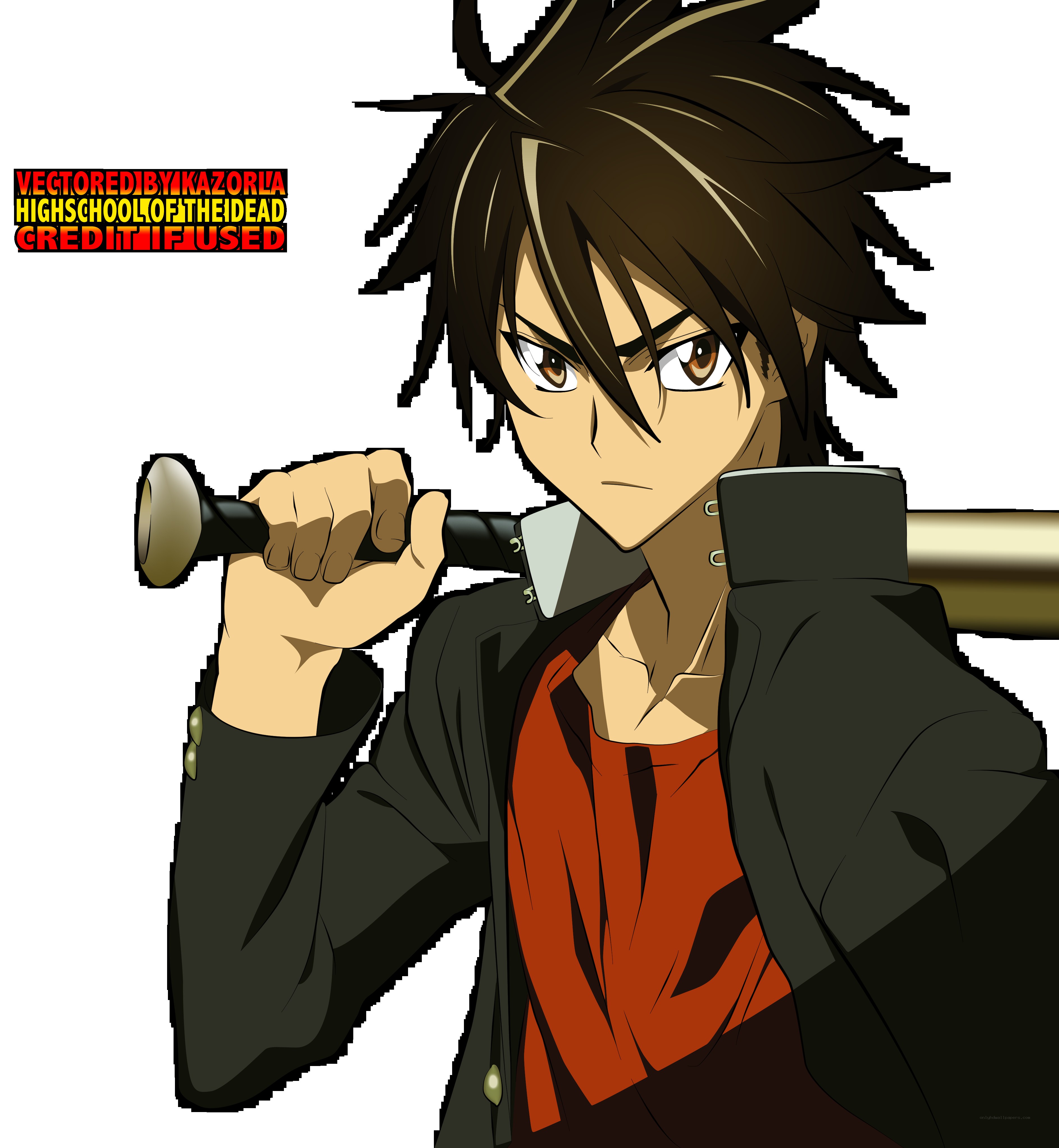 Anime character with bat