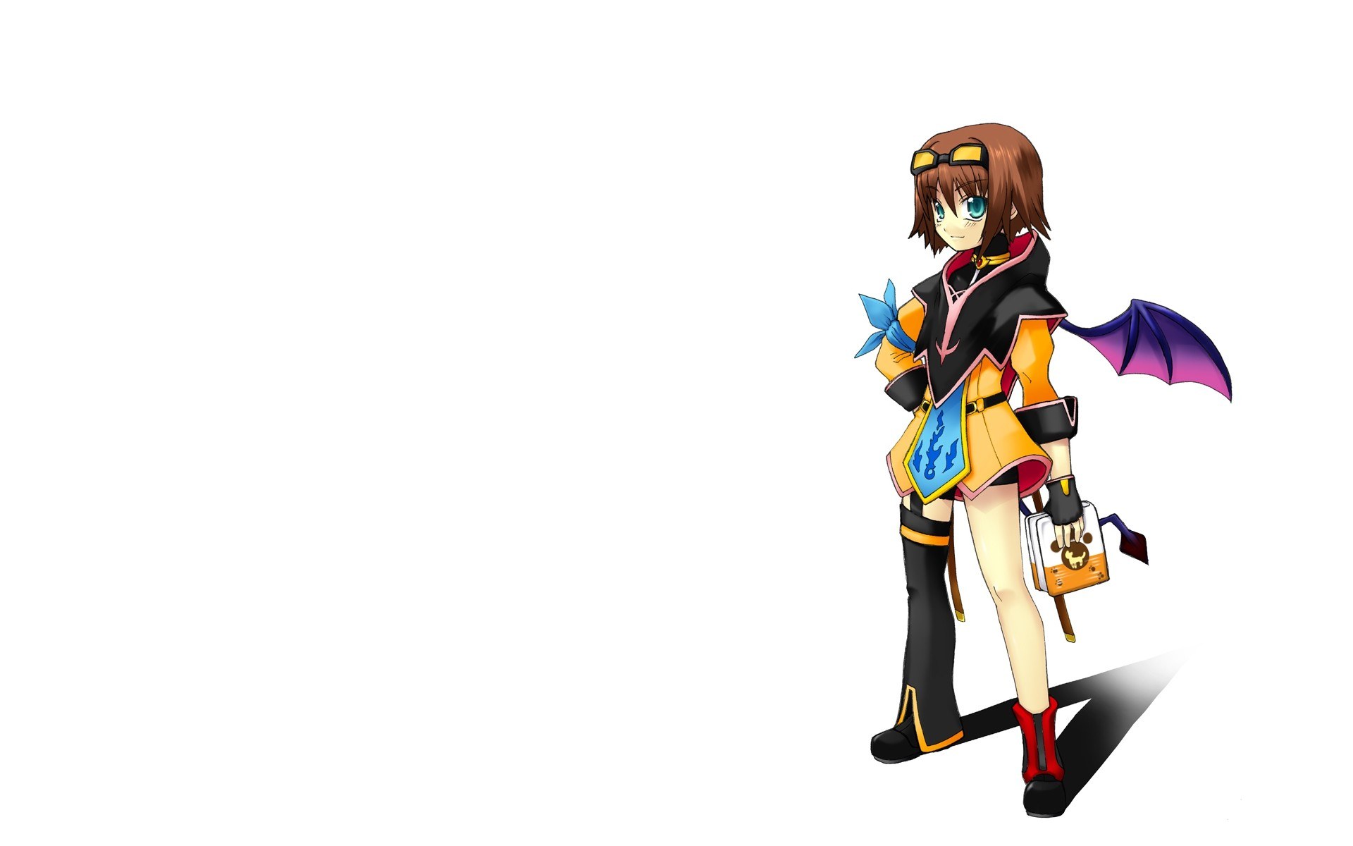 anime character with bat wings