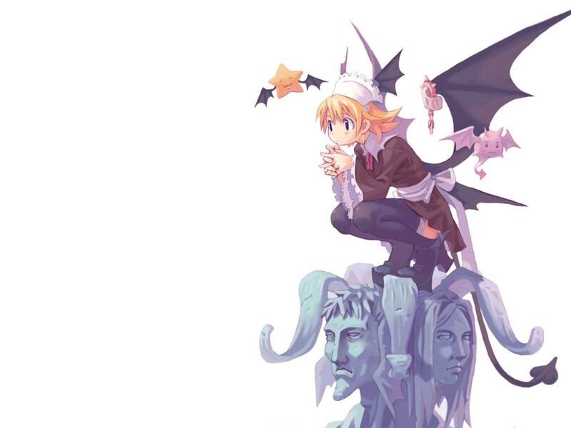 anime character with bat wings