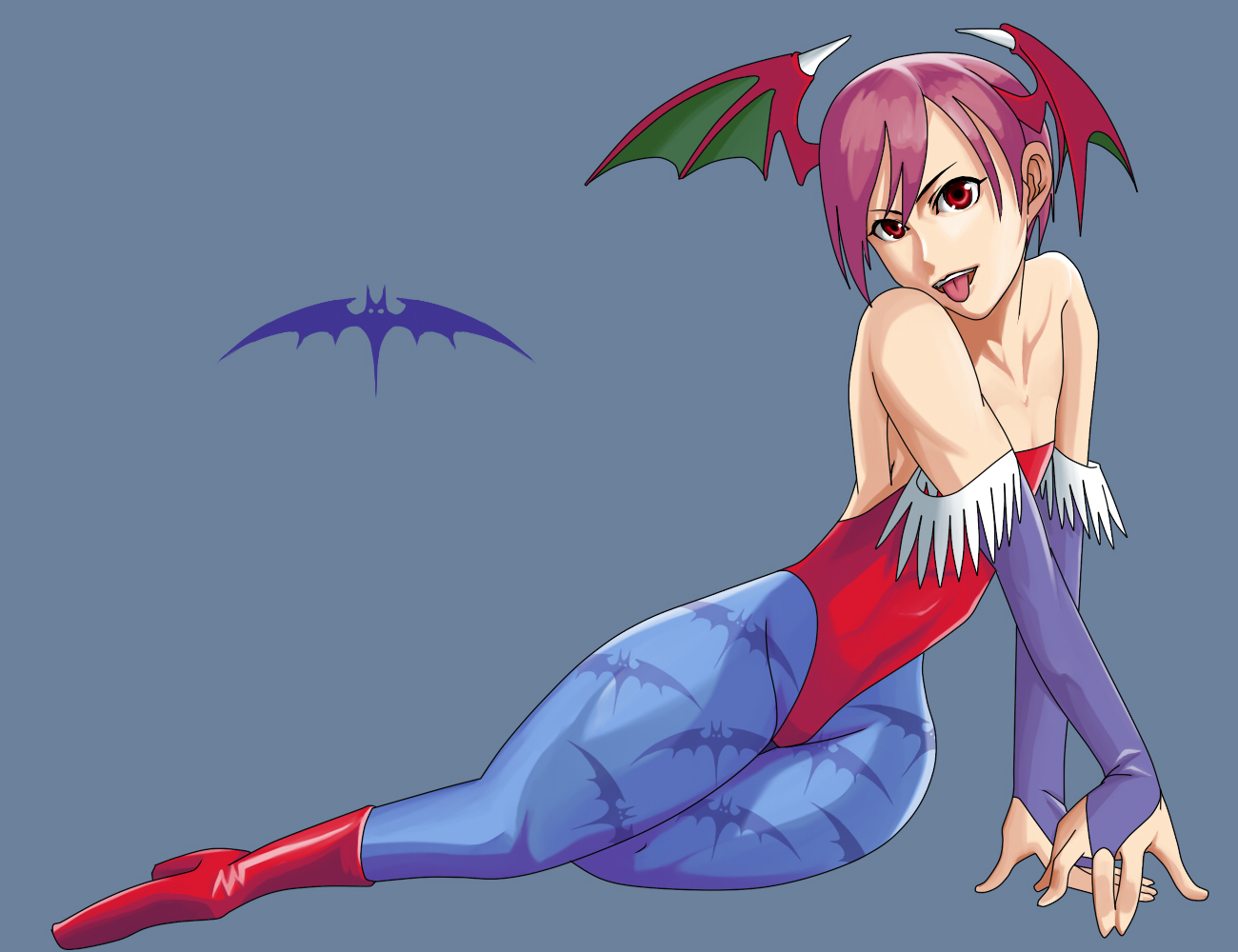 anime character with bat wings