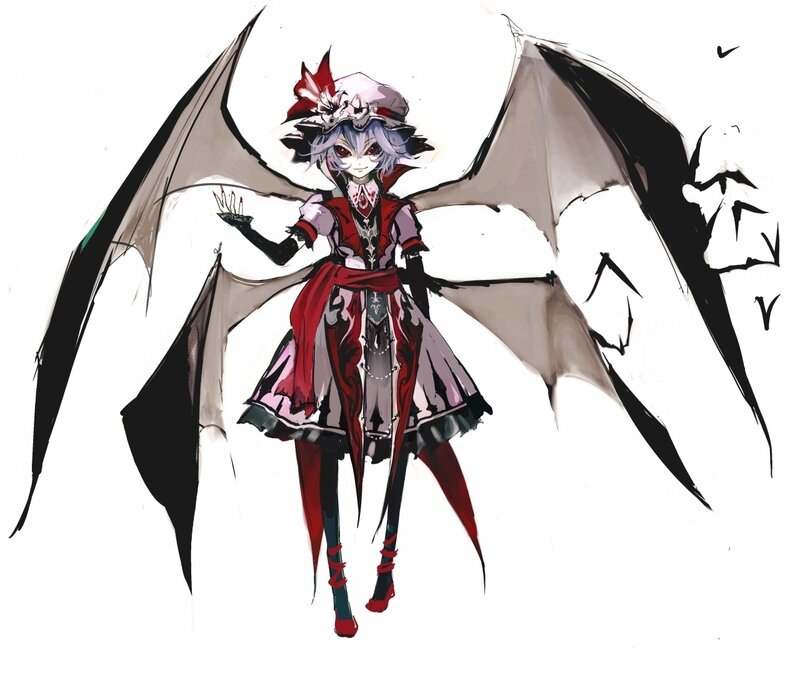 anime character with bat wings