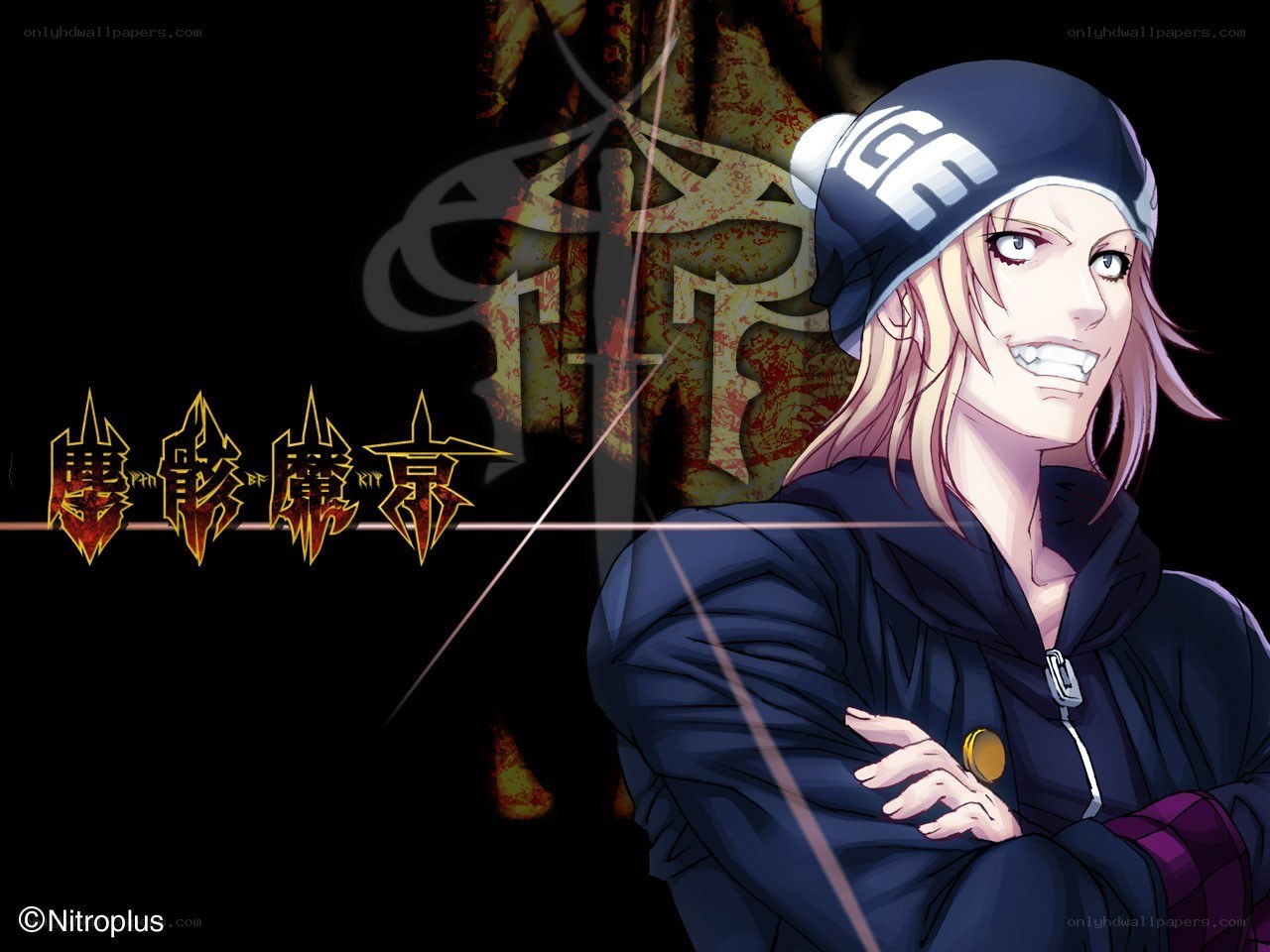 Anime character with beanie