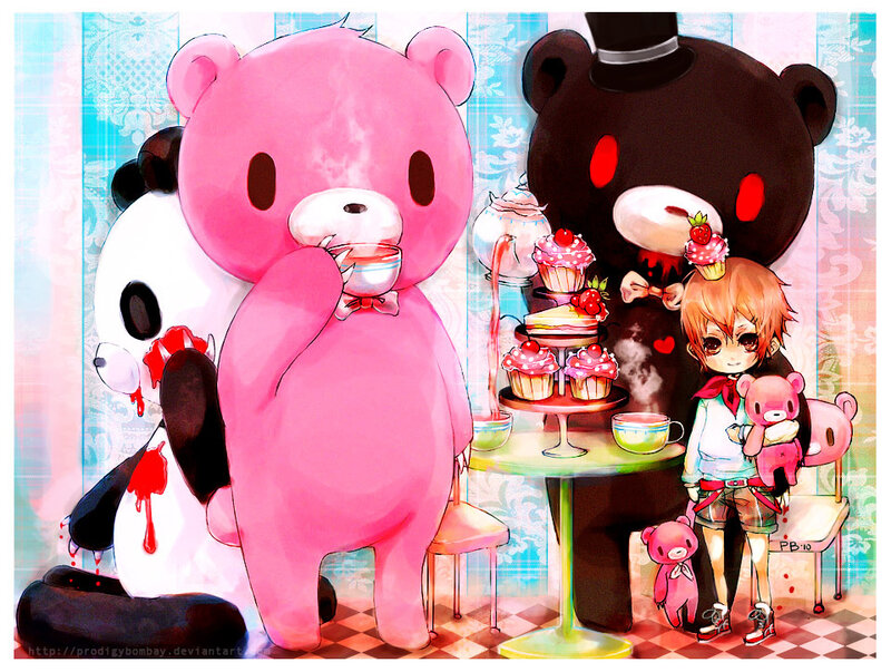 Anime Character with Bears