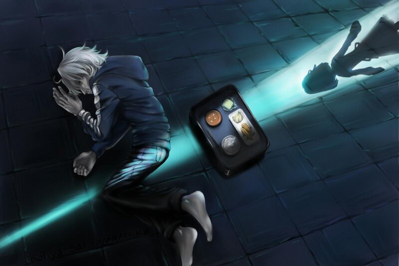 Anime character with bento box