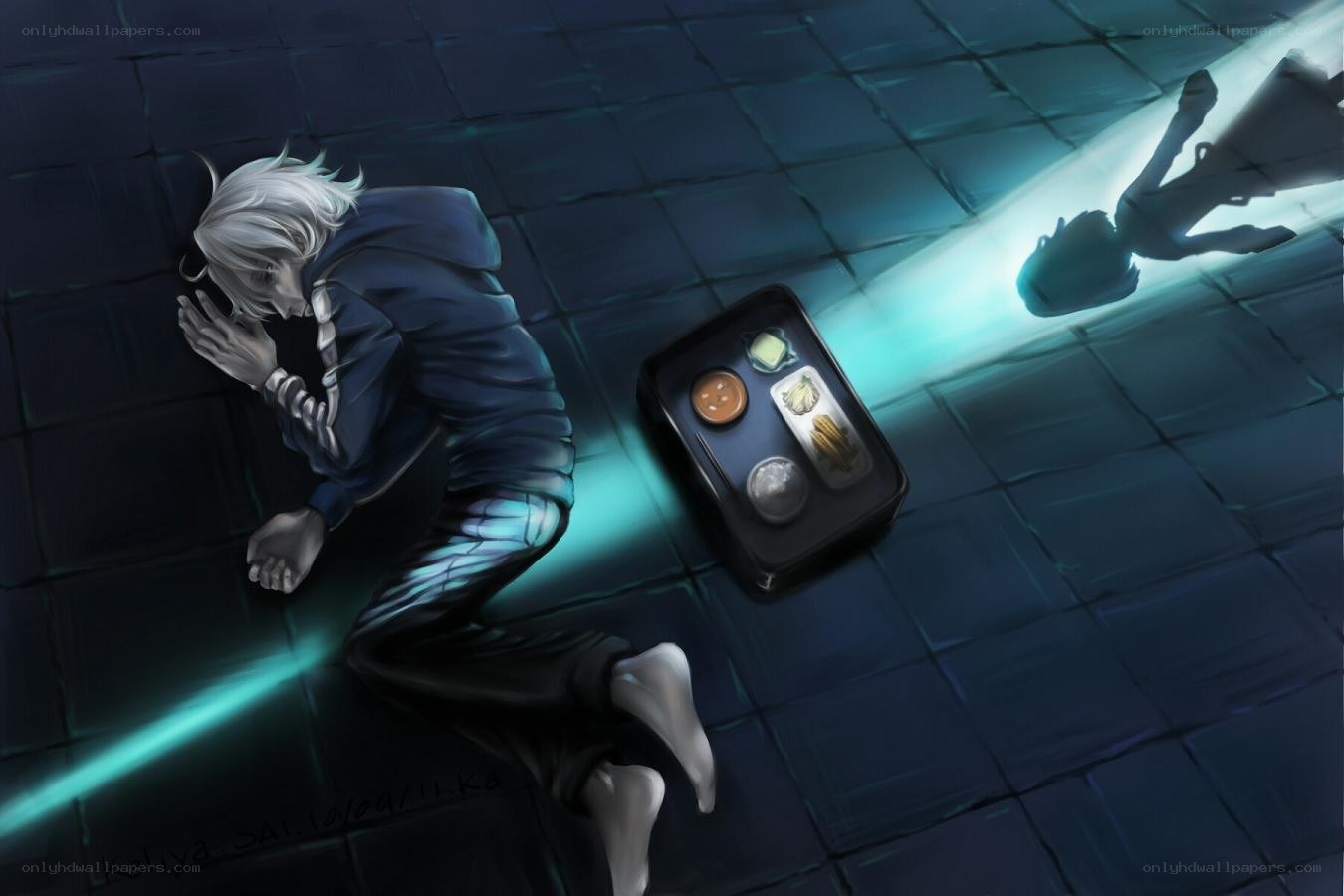 Anime character with bento box