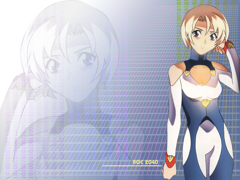 anime character with binary code