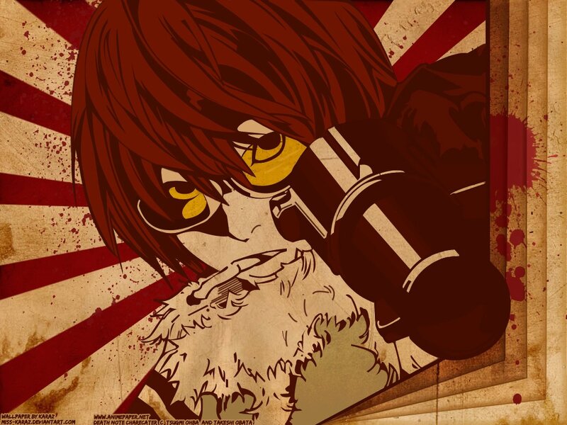 Anime Character with Binoculars — Brown