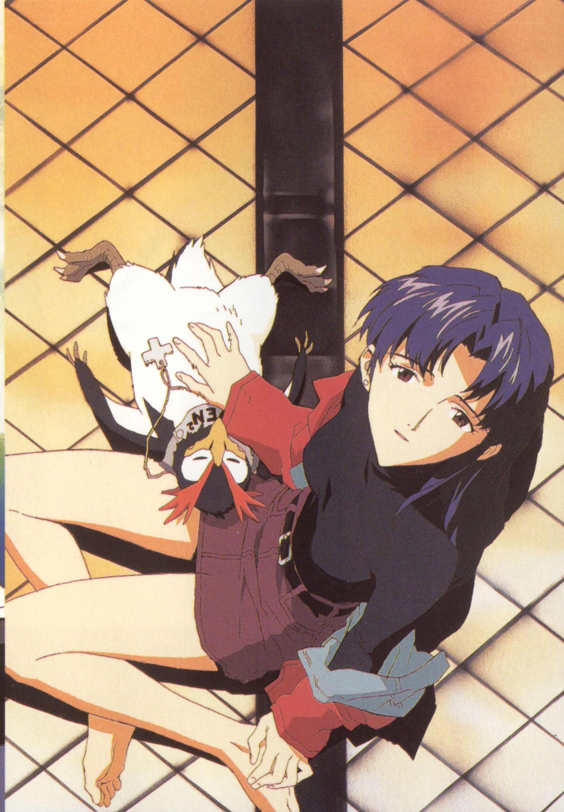 Anime character with bird