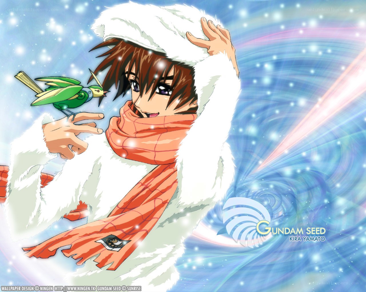 Anime character with bird
