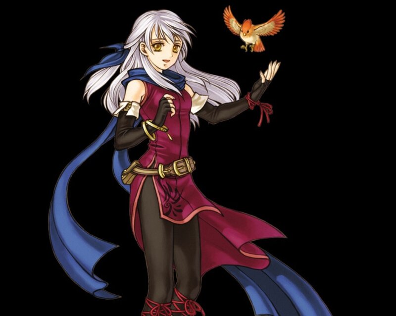 anime character with bird