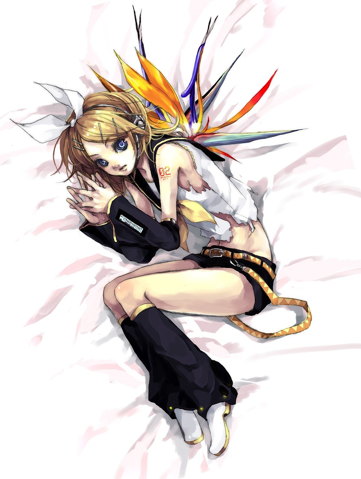 Anime character with bird-like wings