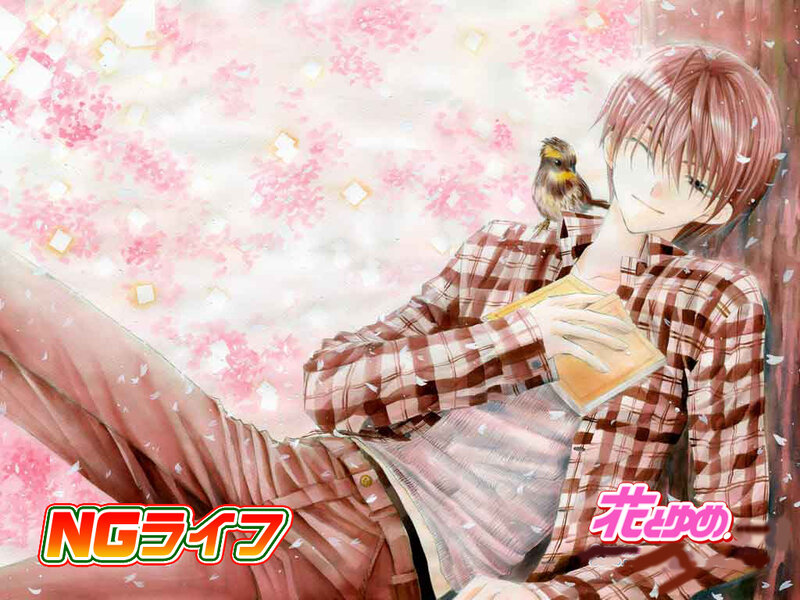 Anime Character with Bird — Pink