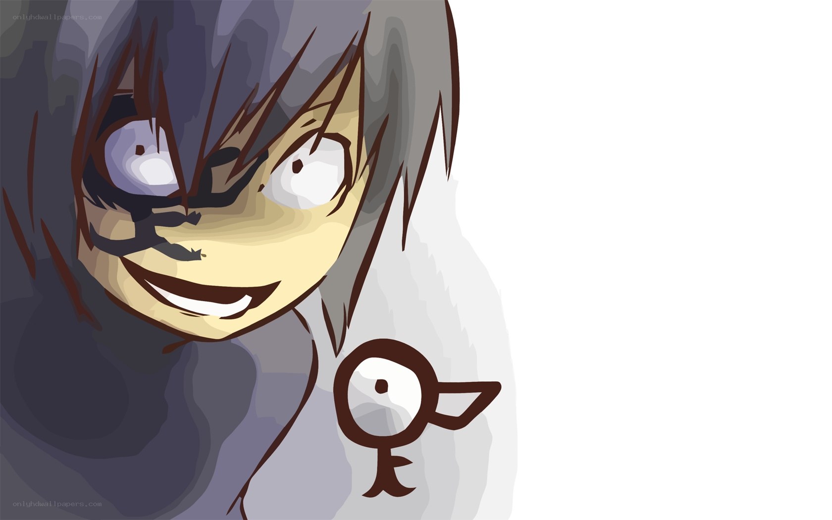 anime character with bird