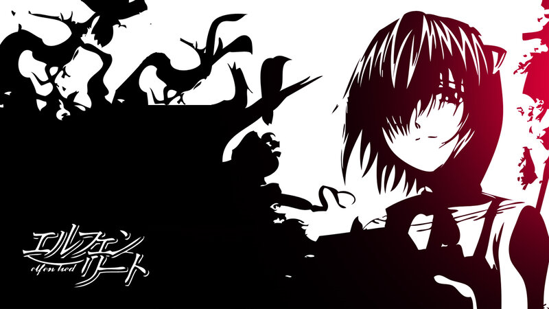 Anime Character with Birds — Black, Dramatic, Manga