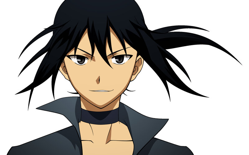 anime character with black hair