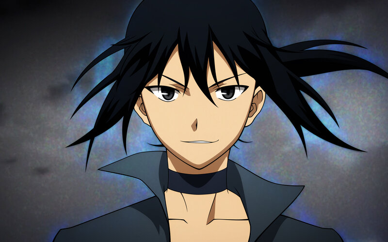 anime character with black hair