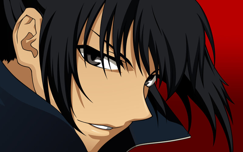 anime character with black hair