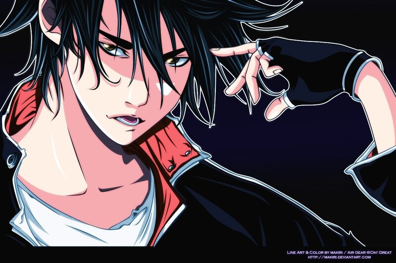 anime character with black hair
