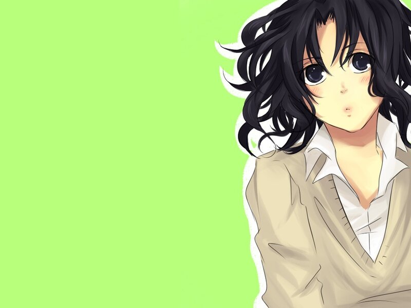anime character with black hair