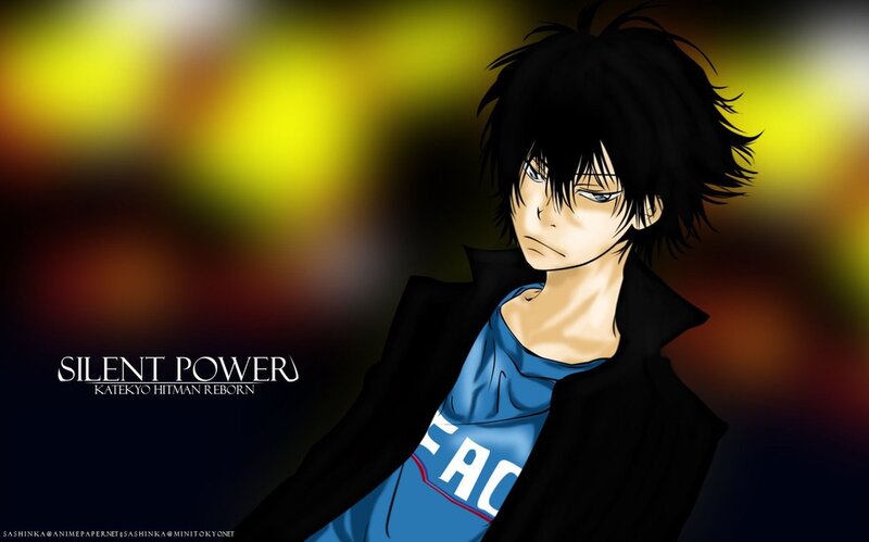 Anime Character with Black Hair — Blue, Dramatic, Blue Shirt