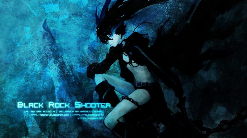 Anime Character with Black Hair — Blue, Dramatic, Digital Art, Chains