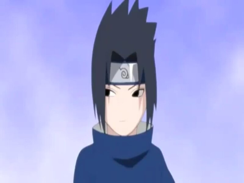 Anime Character with Black Hair — Blue, Neutral