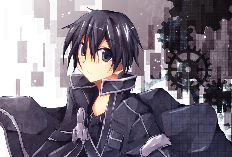 Anime Character with Black Hair — Calm, Gears
