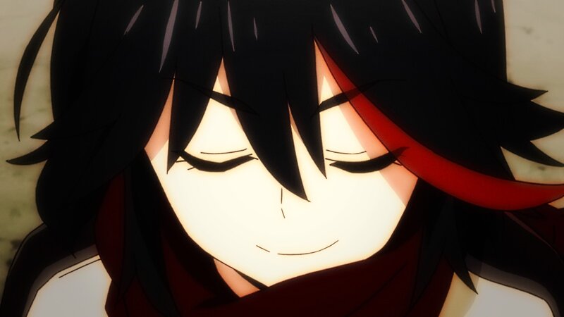 Anime Character with Black Hair — Calm, Scarf