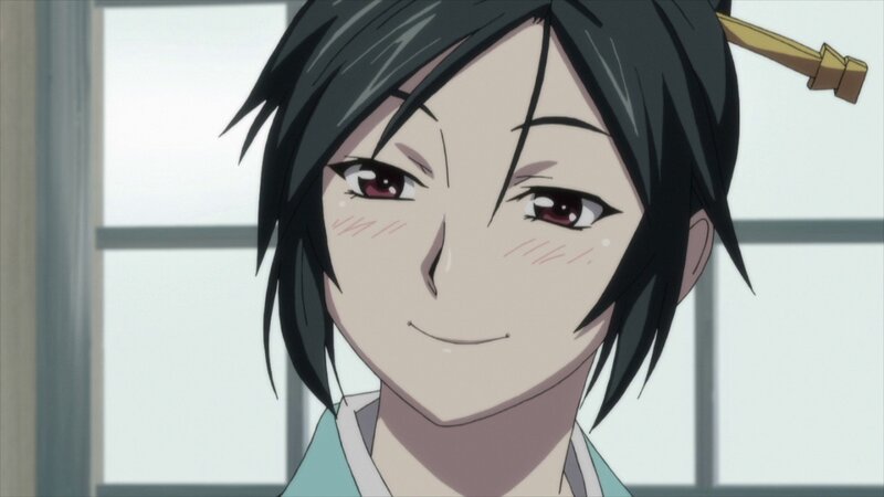 Anime Character with Black Hair — Calm, Window