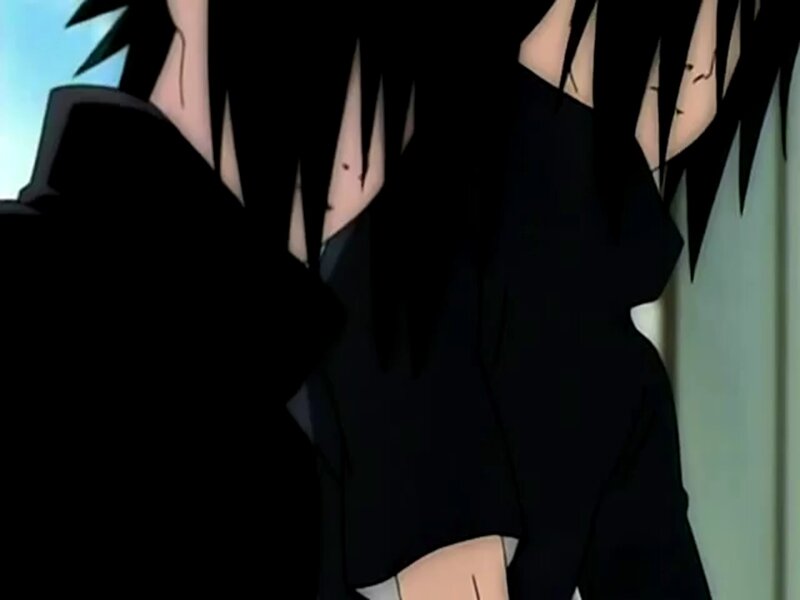 Anime Character with Black Hair — Dramatic, Black Clothing