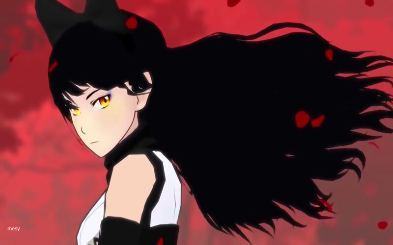 Anime Character with Black Hair — Dramatic, Cat Ears