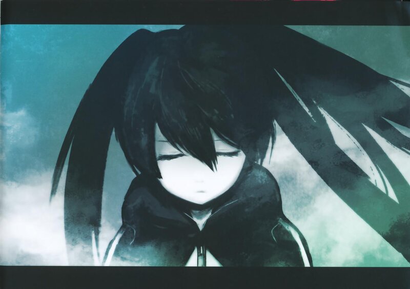 Anime Character with Black Hair — Dramatic, Clouds, Hooded Cloak