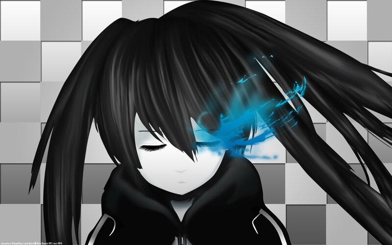 Anime Character with Black Hair — Dramatic, Digital Art, Black Hoodie