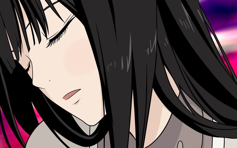 Anime Character with Black Hair — Dramatic, Manga, Cheek Blush