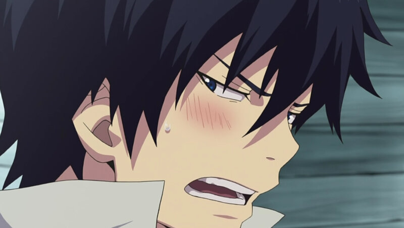 Anime Character with Black Hair — Dramatic, Tear