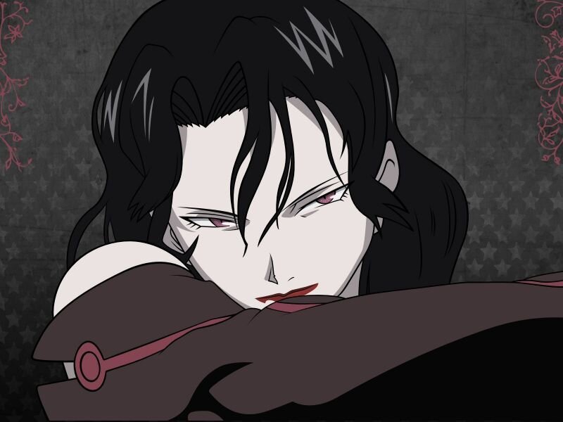Anime Character with Black Hair — Dramatic