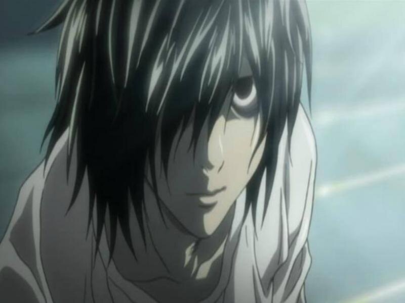 Anime Character with Black Hair — Dramatic, White Shirt