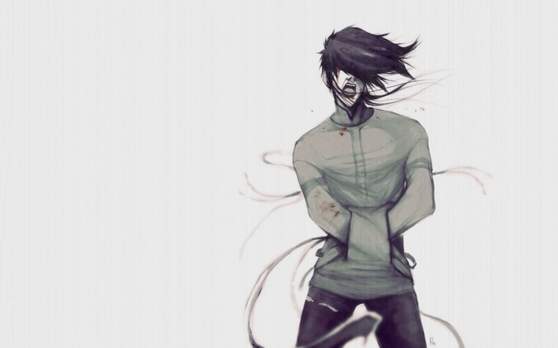 Anime Character with Black Hair — Gray, Dramatic, Manga