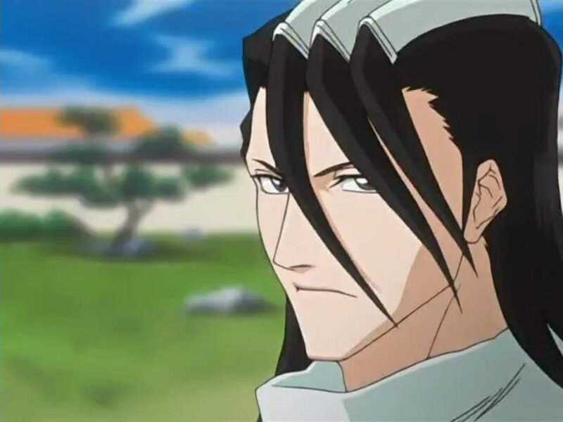 Anime Character with Black Hair — Green