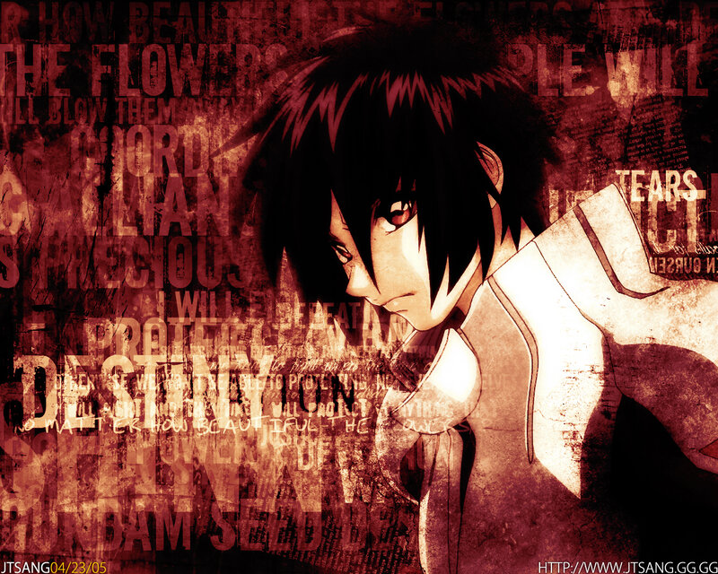 Anime Character with Black Hair — Red