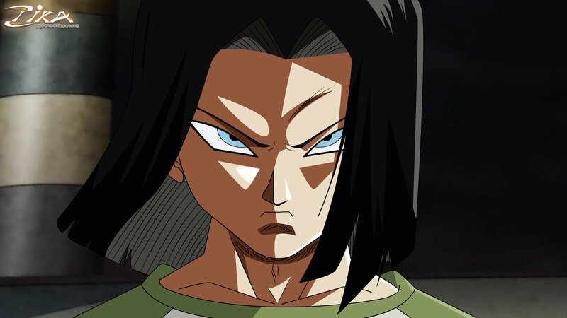 Anime Character with Black Hair — Serious, Green Shirt