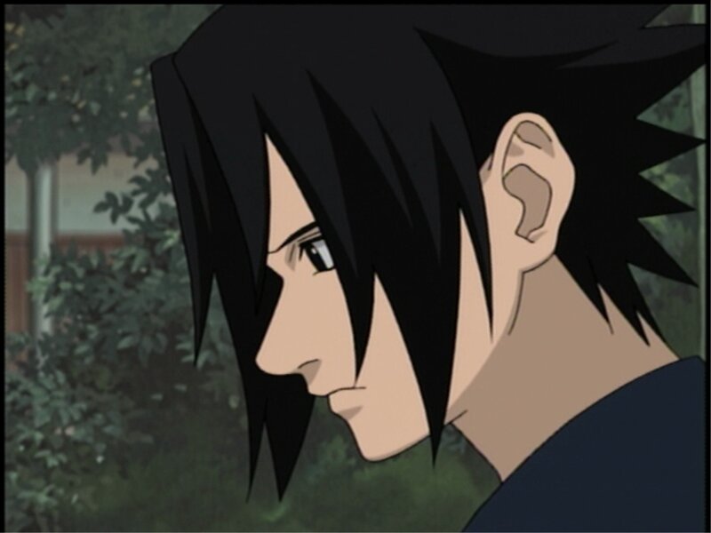 Anime Character with Black Hair — Serious