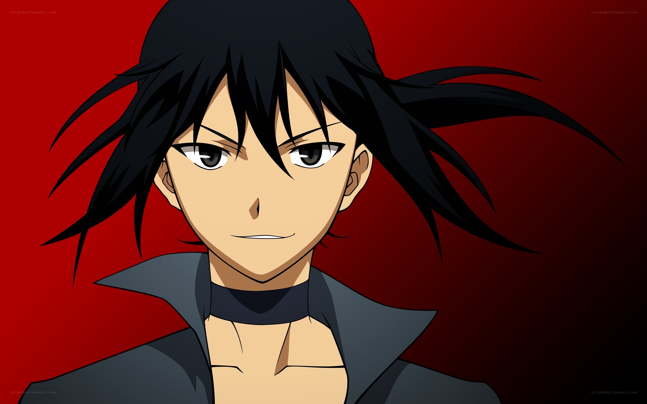anime character with black hair