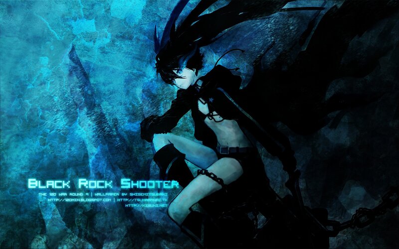 Anime Character with Black Wings — Blue, Dramatic, Digital Art
